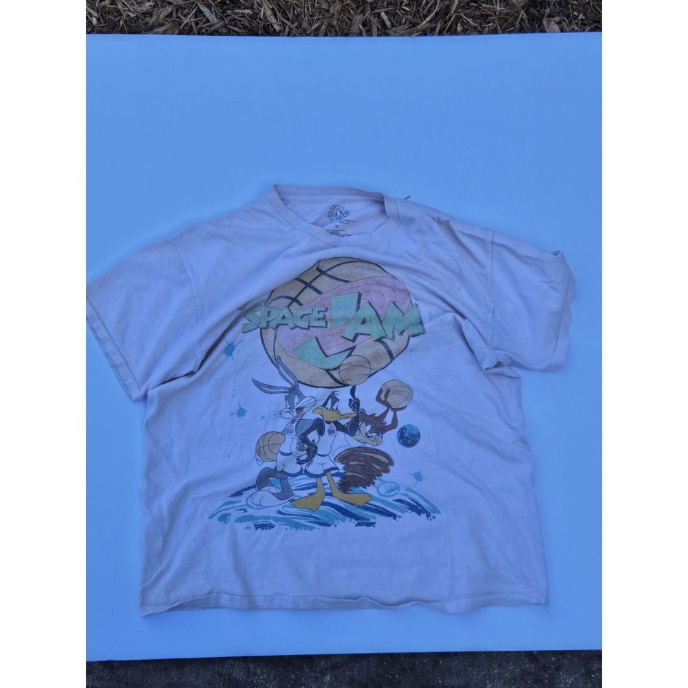 Space Jam T-Shirt Adult Medium Looney Tunes‎ Bugs Bunny Daffy Duck Vintage Style